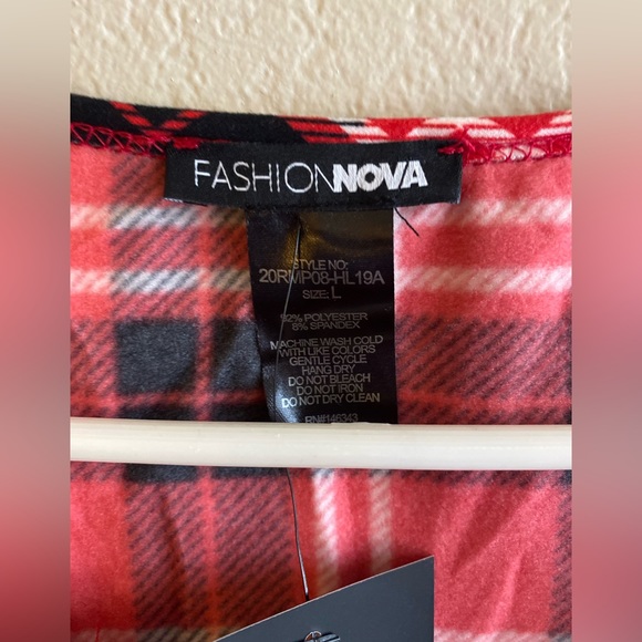 NWT Plaid Sleep Romper - Picture 6 of 11